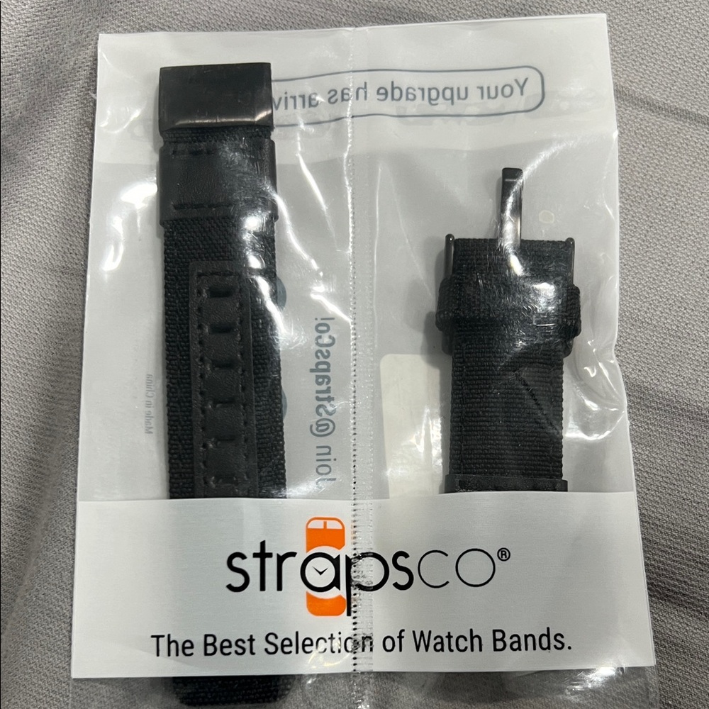 StrapsCo Rugged Canvas Watchband for Garmin QuickFit22